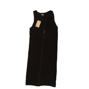 Uniq Black zip-up dress